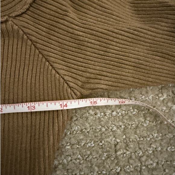 NWT Fashion Nova Tamara Camel Ribbed Knit Sweater Maxi Bodycon Dress Size M - Picture 8 of 13